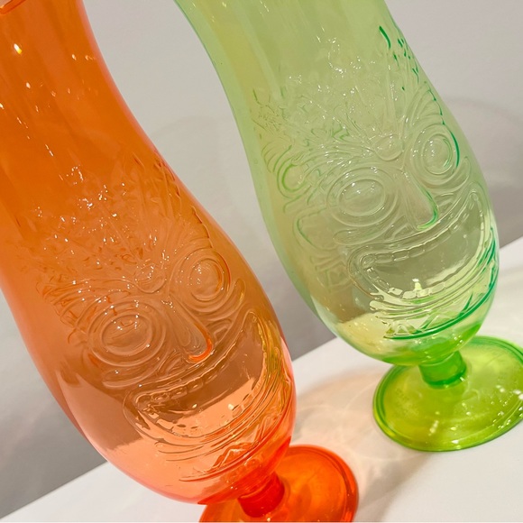 LAST CALL BEFORE DONATING! Hawaiian Luau Tiki glasses - Picture 4 of 9